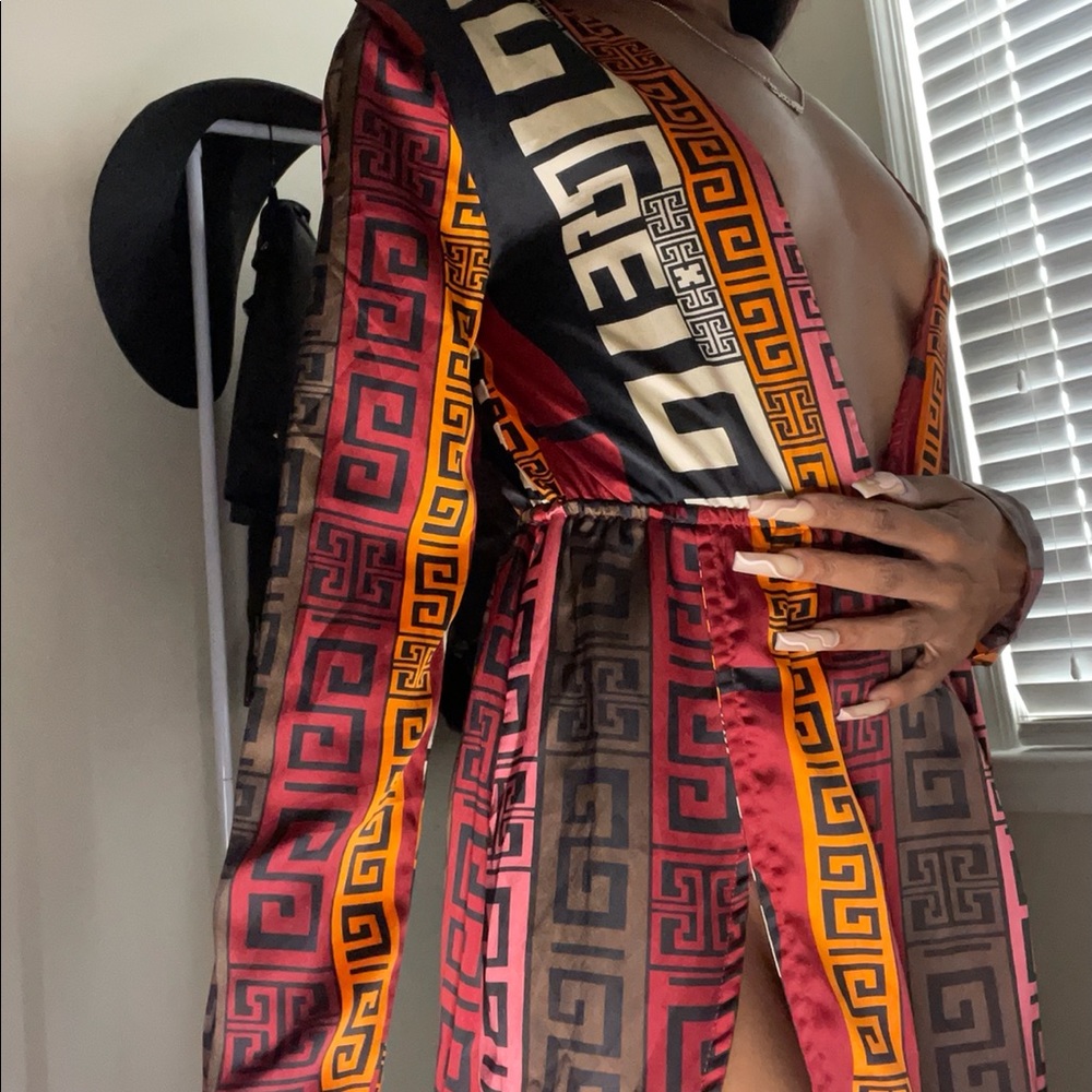 Silk Split Dress